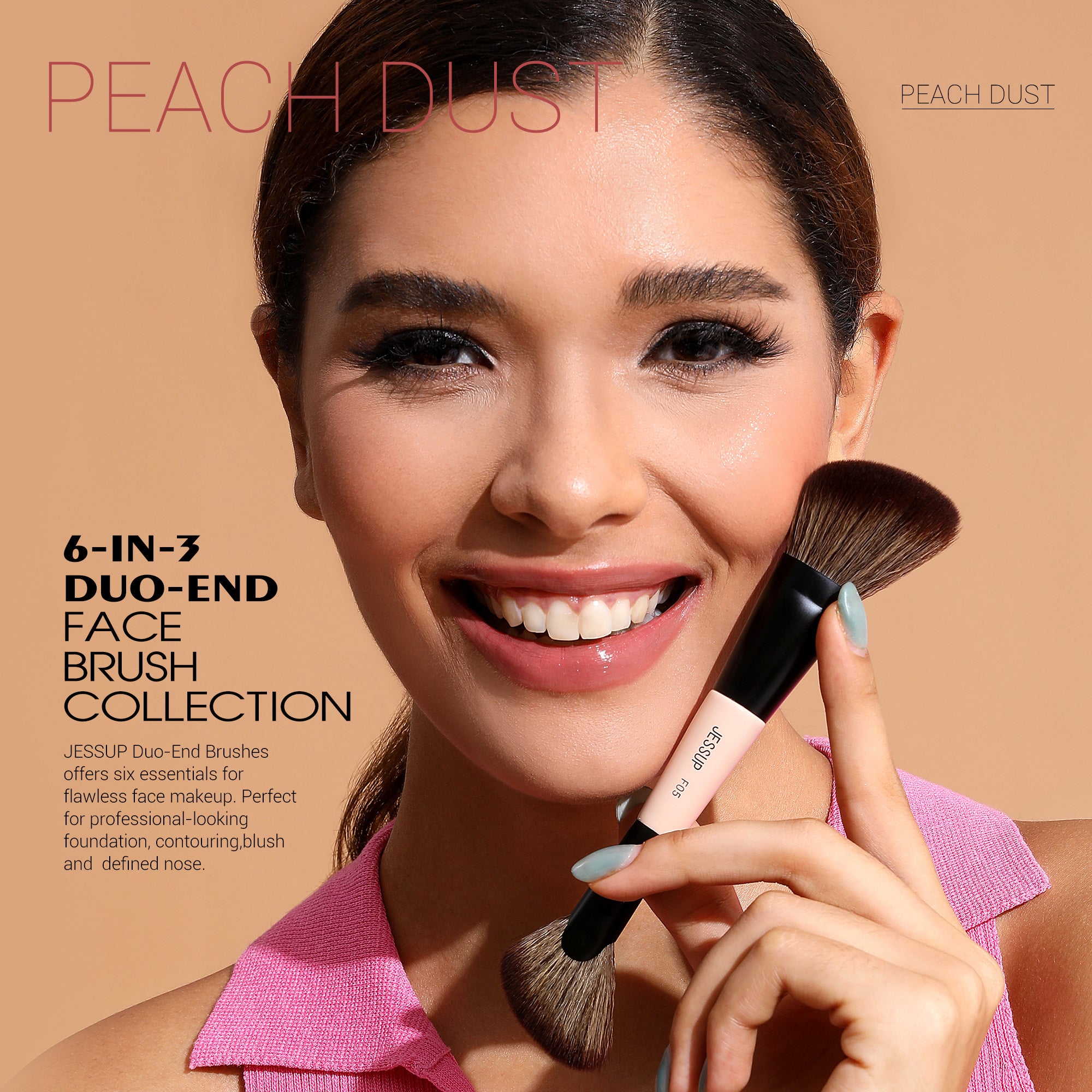 6 in 3 Duo-End Face Brush Collection